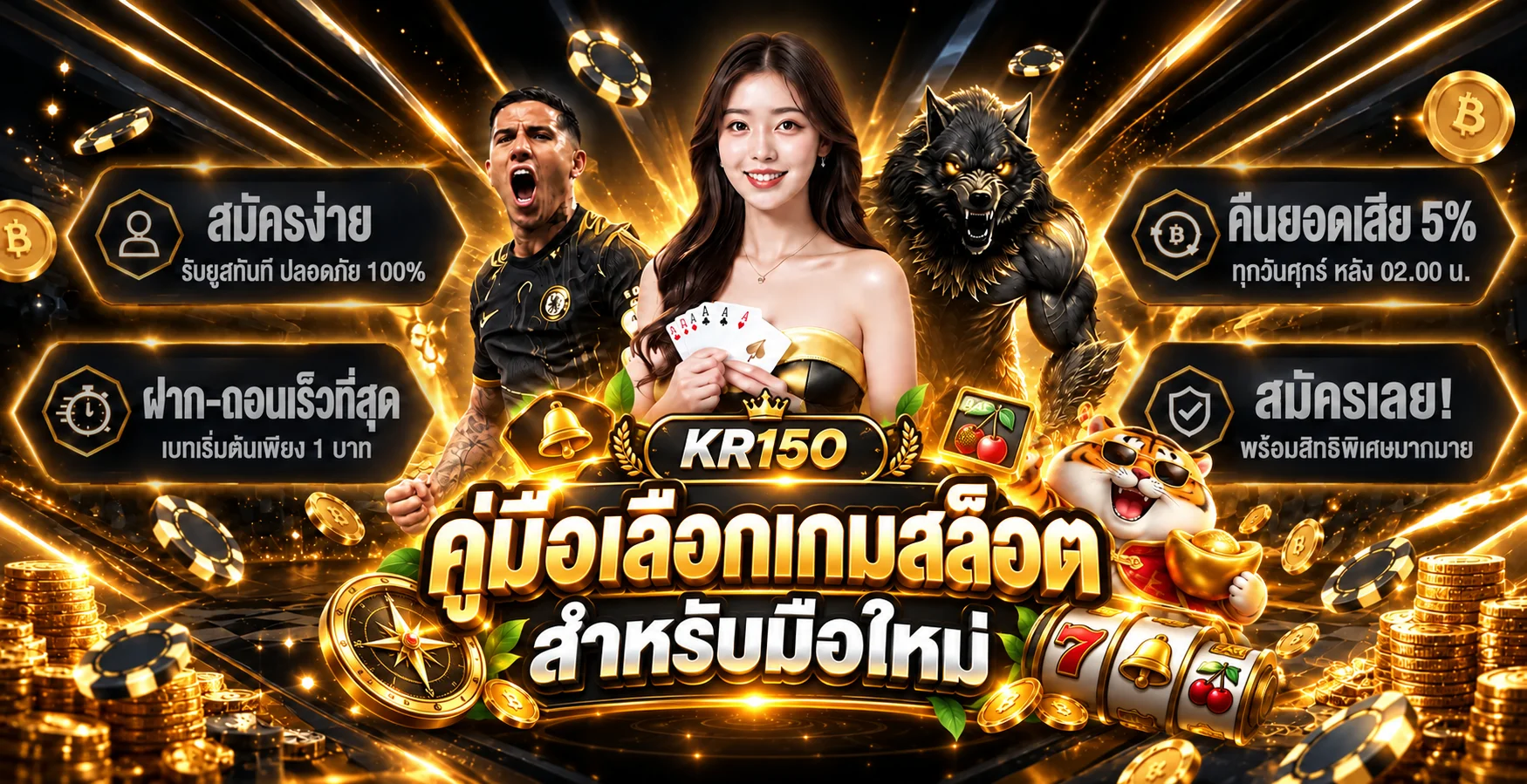 KR150 คู่มือเลือกเกมสล็อตสำหรับมือใหม่แบบเป็นขั้นตอน